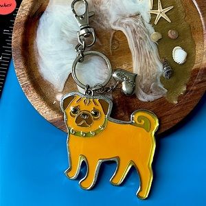 🖤Vtg Pride Pug FLUFF brand keychain